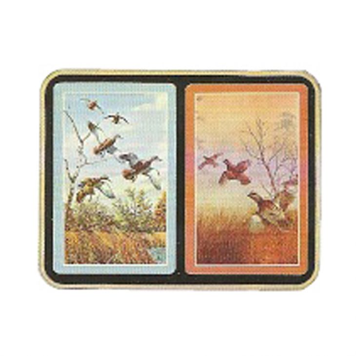 Hoyle Collectors Tin: Double Deck Wilderness Wings Bridge Set in Collectors Tin main image